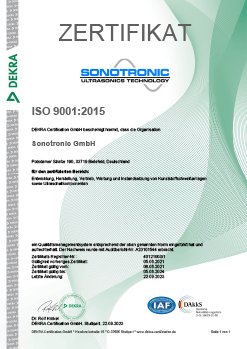 Zertifikat-9001-2015-Titel sonotronic gmbh