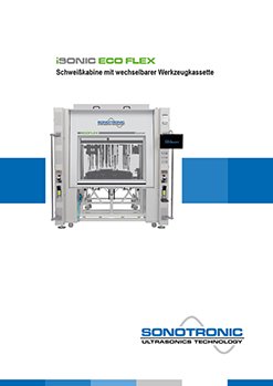 Prospekt Ultraschall-Schweiss-Kabine iSONIC ECO FELX